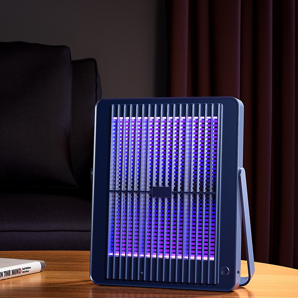 (29x24cm) Elektrische USB Photokatalyse Anti Moskito Insekten Lampe Wiederaufladbare Mücken Falle - Weiss