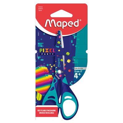 Maped Pixel Party - Ciseaux 13 cm symétriques (blister) - différents modèles disponibles