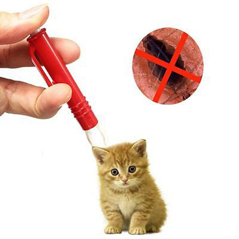 Zeckenzange Hunde / Katzen Kunststoff Pinzette Zecken Entferner - Blau