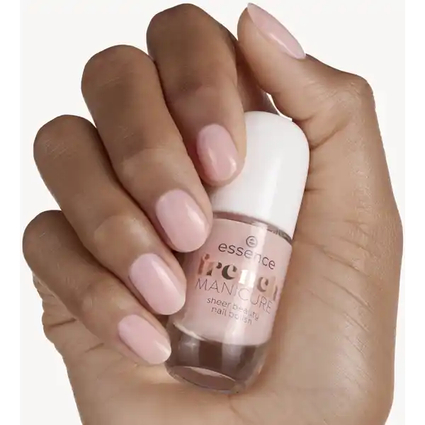 french Manicure sheer beauty nail polish 02 rosé on ice