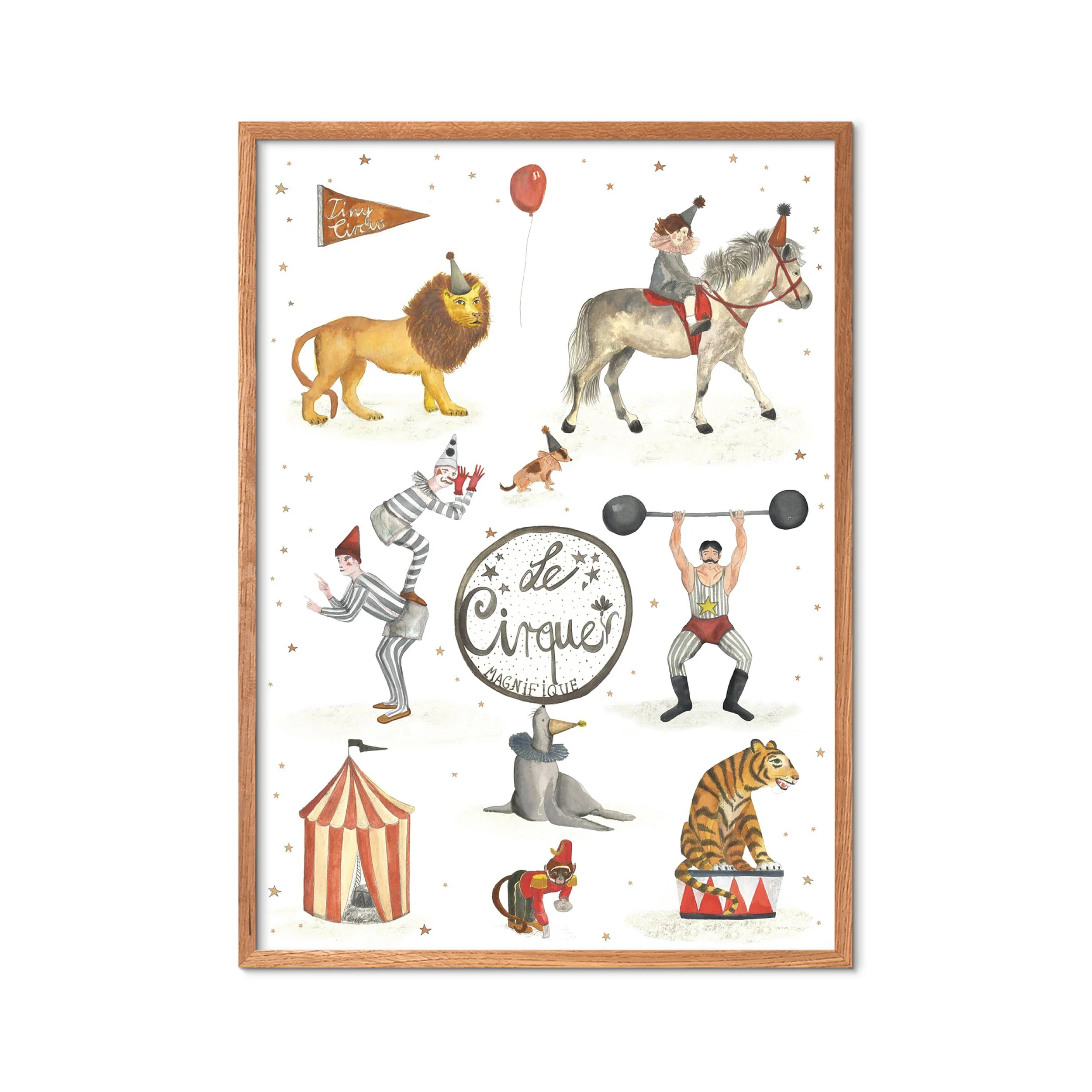 Poster & Frame  Tiny Goods Big Circus plakat