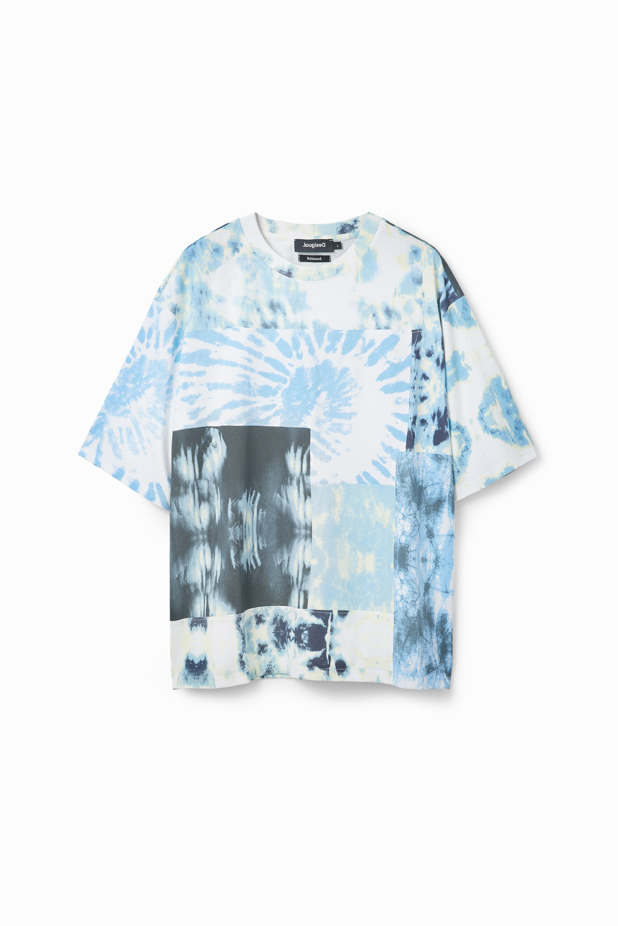 T-shirt patchwork tie and dye
