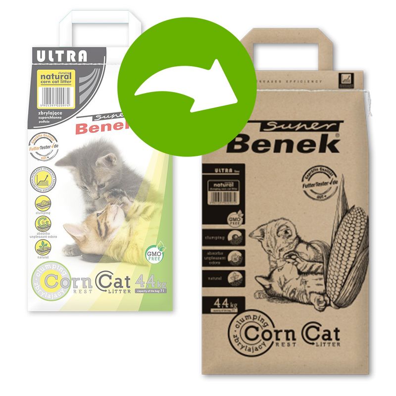 Super Benek Corn Cat ultra natural ✓ pas cher