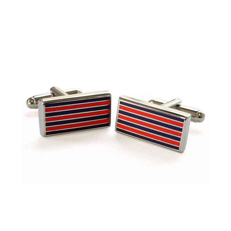 Boutons de manchette, Pinstripe, Rouge