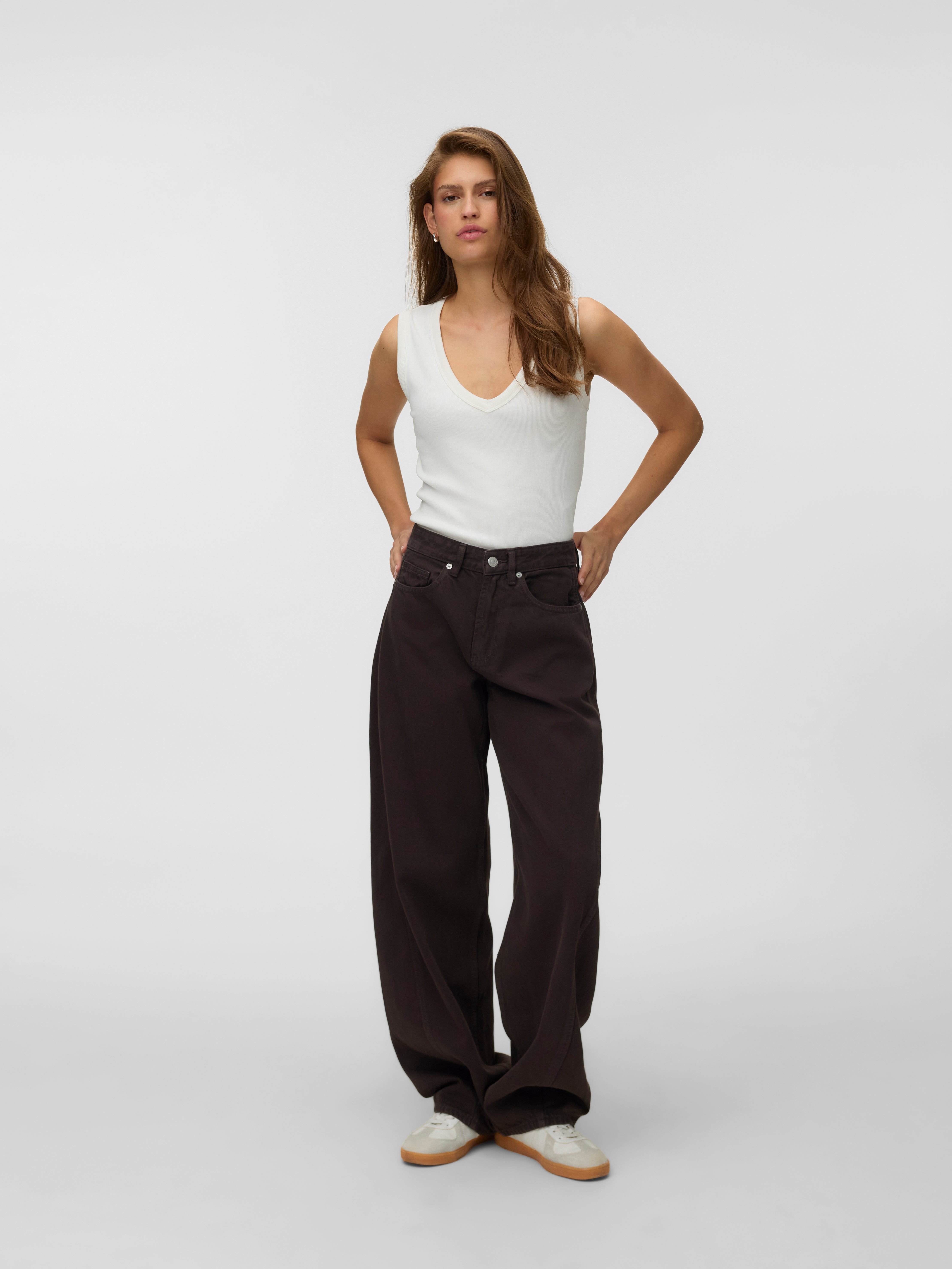 VMZOE Mid rise Barrel fit Jeans