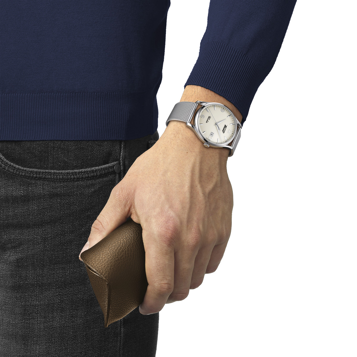 Montre Tissot homme acier milanais
