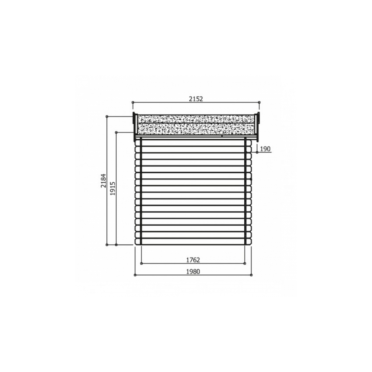 Superia essen abri de jardin en bois 198x198x218cm