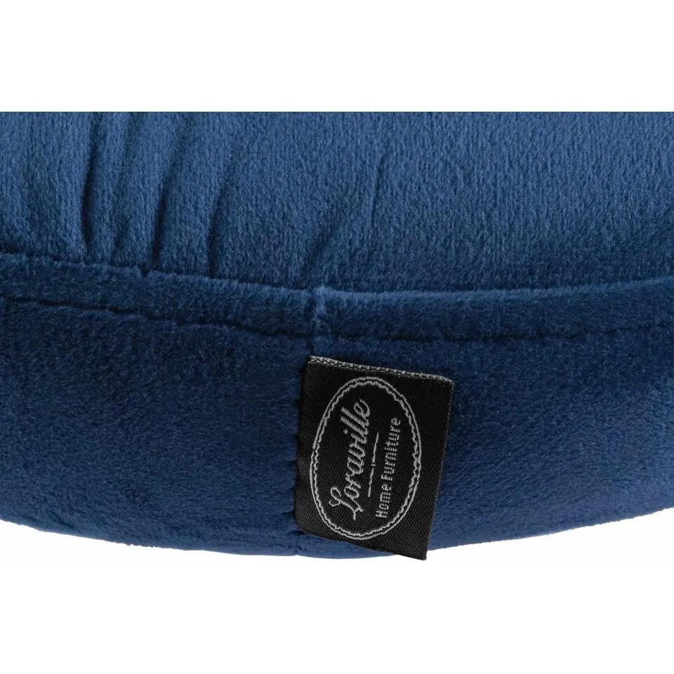 CLP Barkruk Ponte zwart Frame - Fluweel - blauw