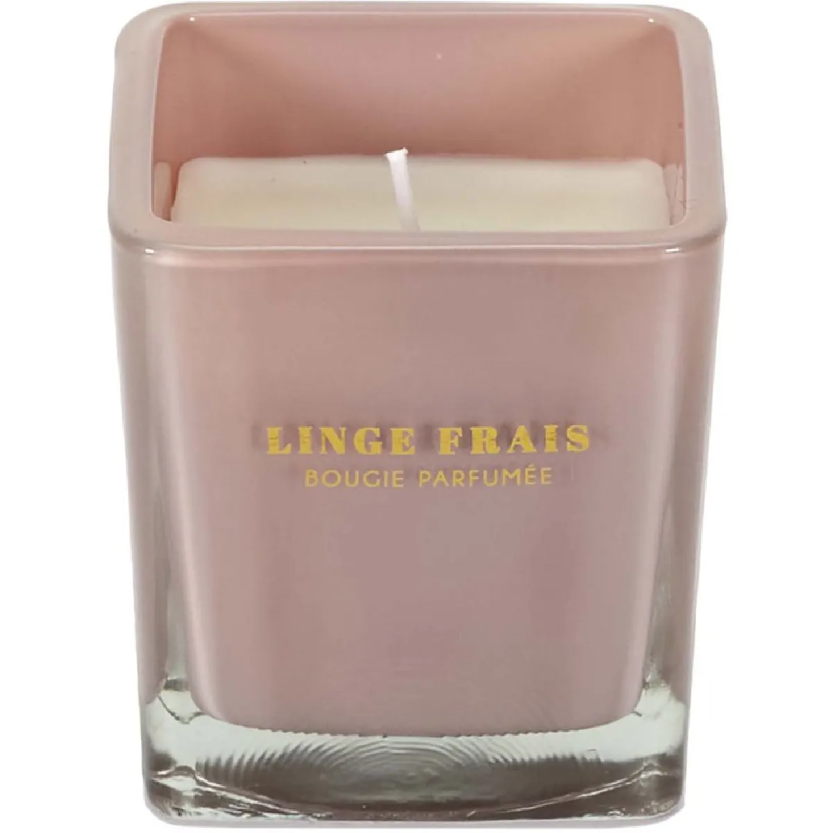 The Home Deco Factory Bougie parfumée carrée Nude - Rose poudré