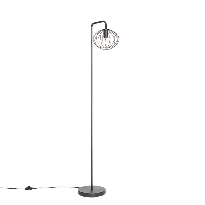 Industriële vloerlamp zwart 23 cm - Margarita