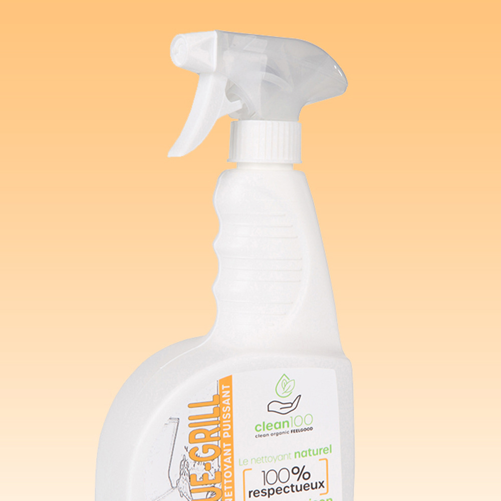 Dégraissant liquide spécial barbecue - sprayer - 750ml - ecologique et hypoallergénique - nettoyant grilles de barbecue et planchas