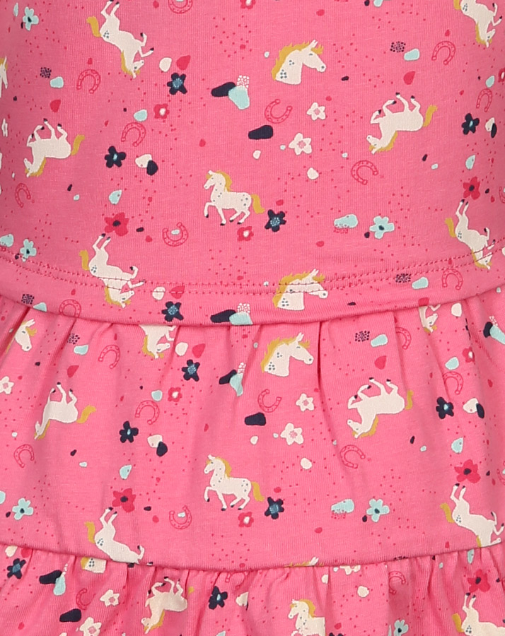 Kleid SPARKLING PONY gemustert in pink
