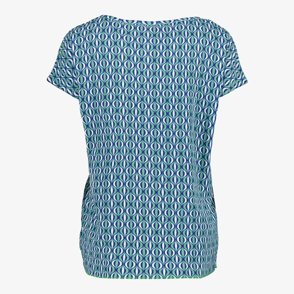 TwoDay dames top blauw met print
