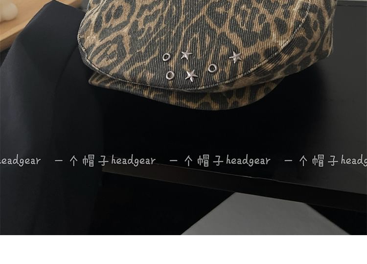 Alpha Kiss - Luipaardprint Baret