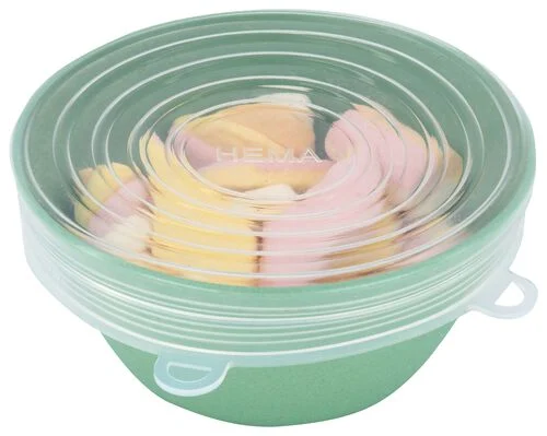 6 couvercles étirables en silicone