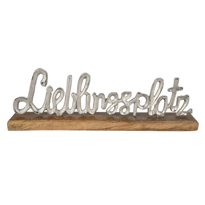 Deko-Schriftzug - Lieblingsplatz - ca. 40 x 12 cm