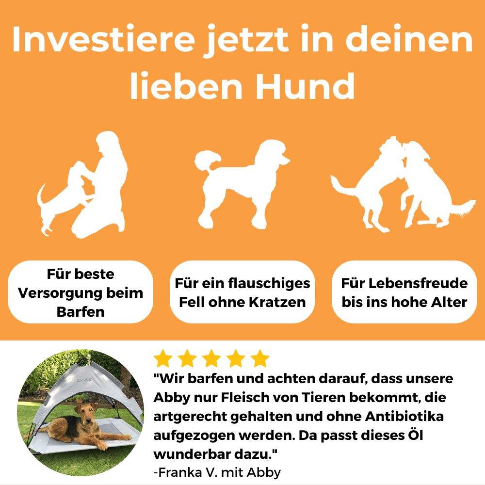 Dog-Native Wildfischöl für Hunde aus Wildfang mit Vitamin E