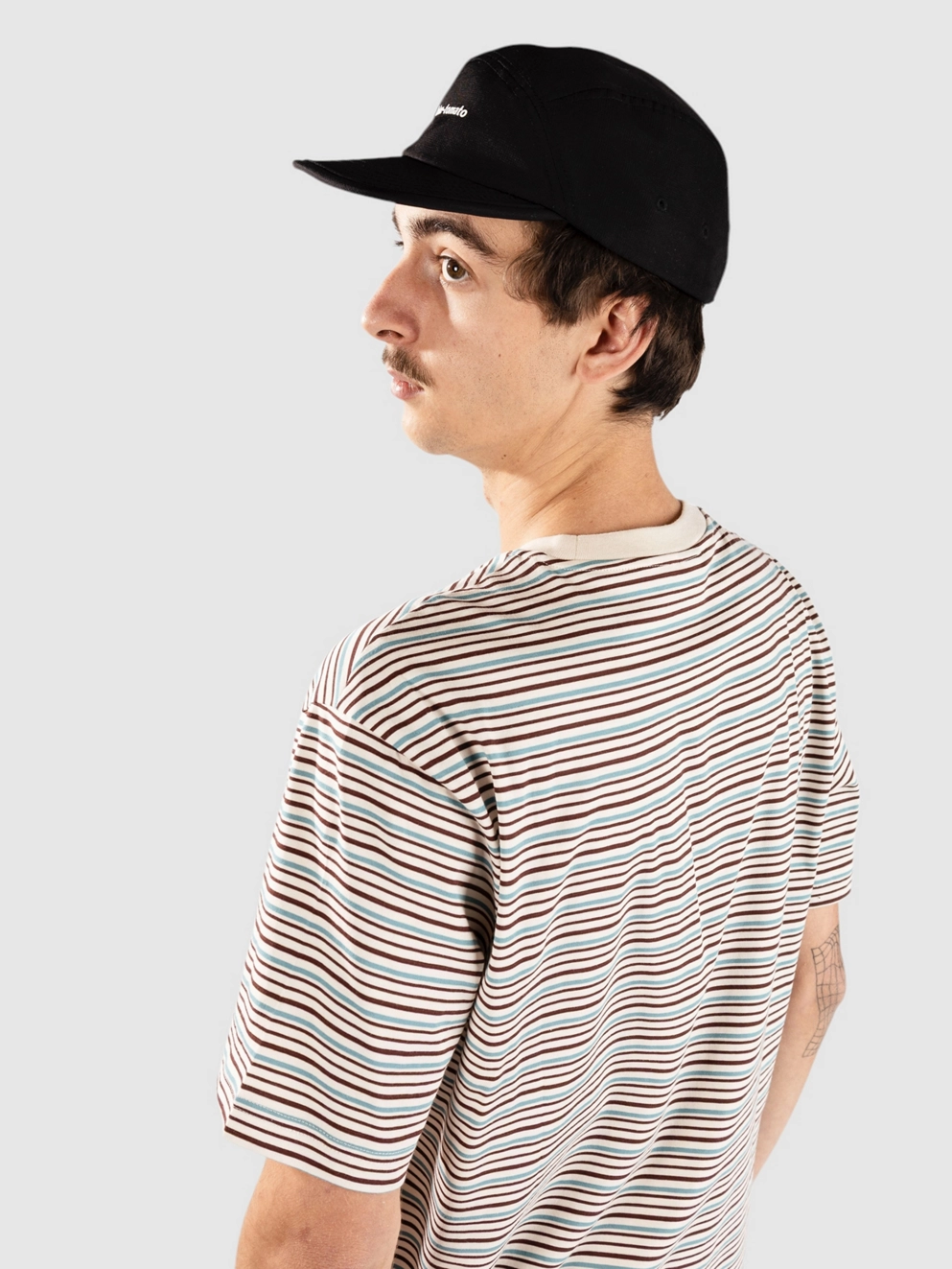 Oakley Relax Striped T-Shirt mist/grenache stripes