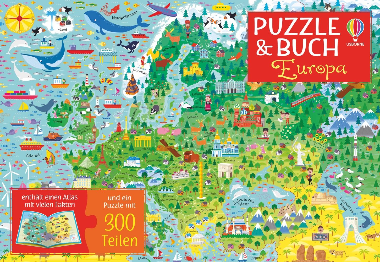 Puzzle-und-Buch-Reihe - Puzzle & Buch: Europa