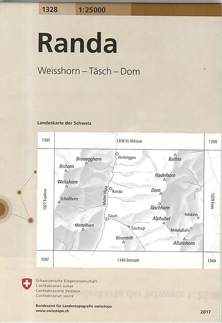 BUNDESAMT - 1328 RANDA ECHELLE 1 25 000