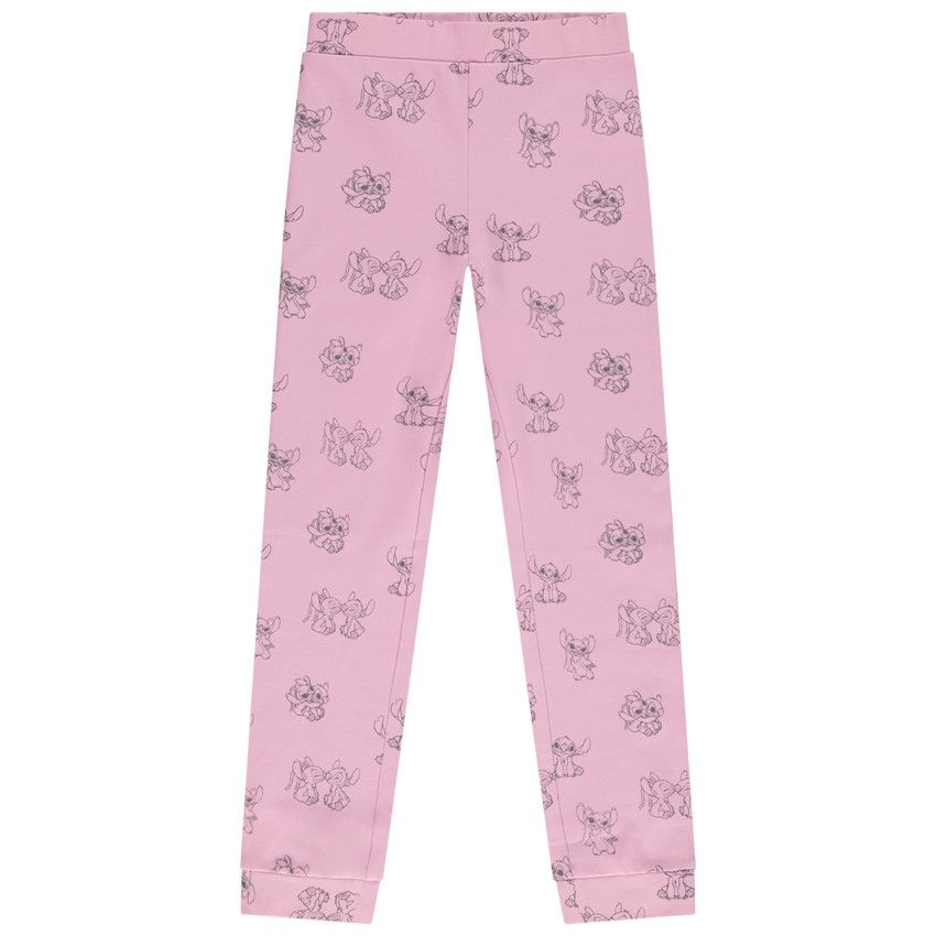 Set pyjama en jersey Stitch & Angel Disney pour fille - Blanc