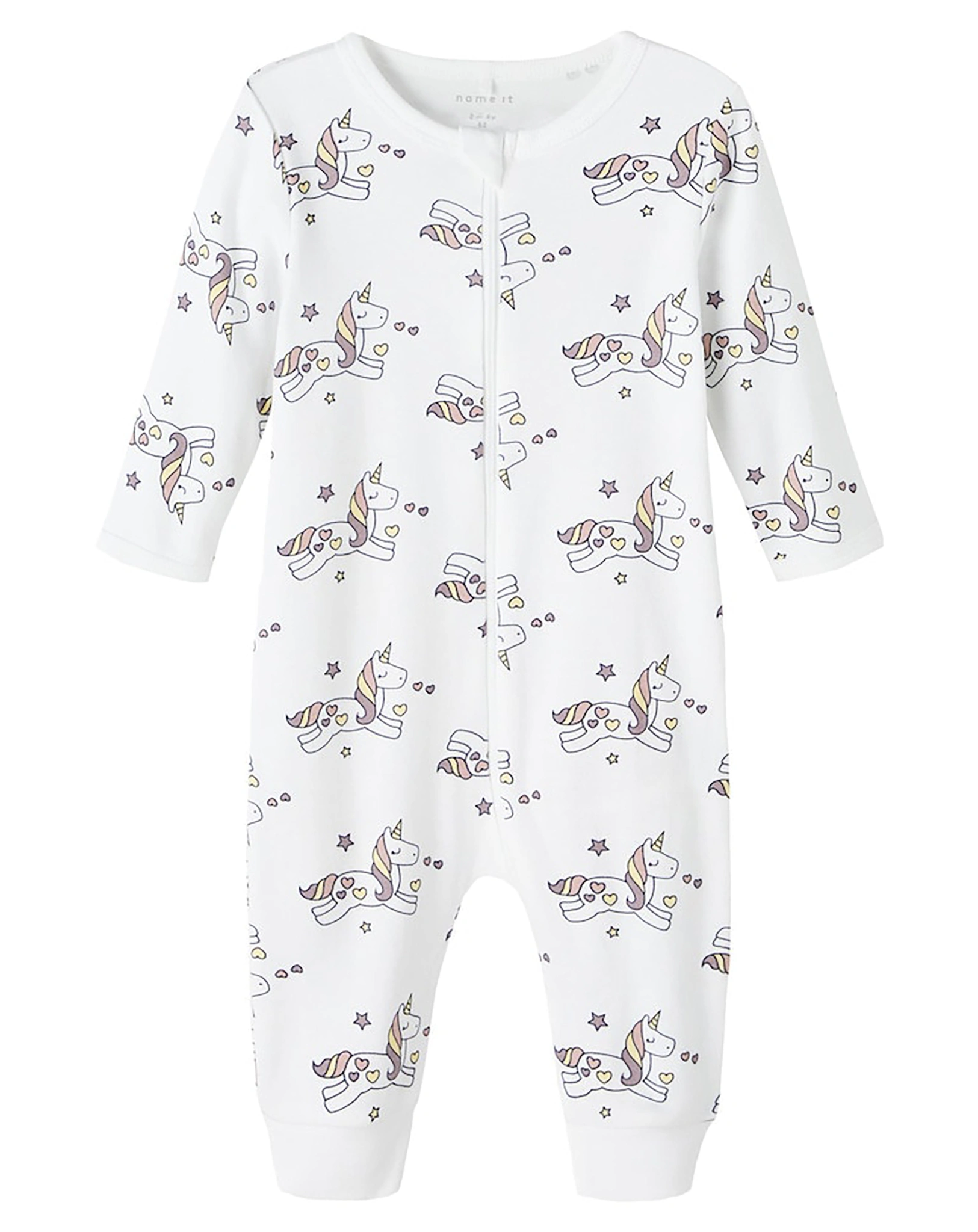 Strampler NBFNIGHTSUIT UNICORN in bright white