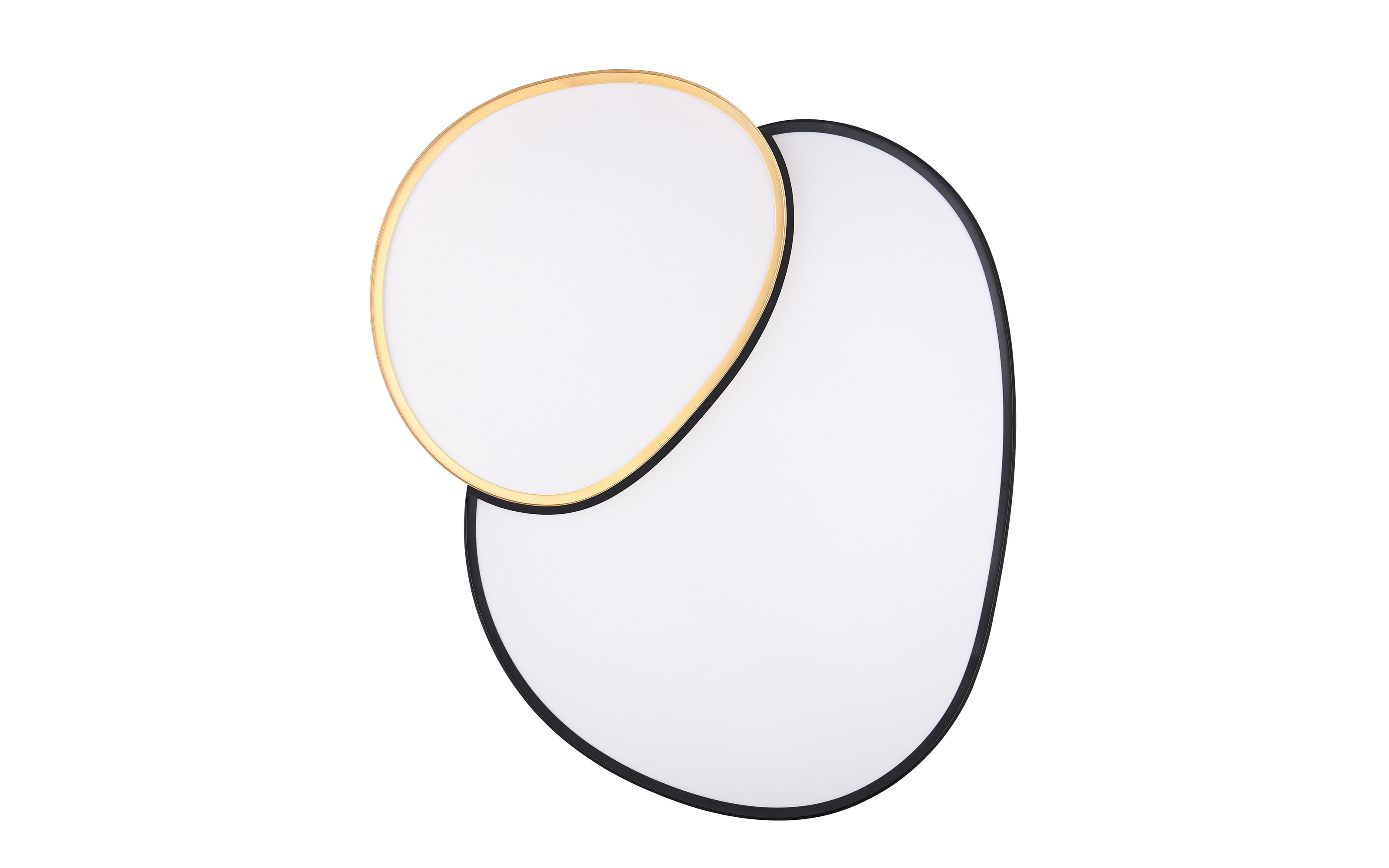 LED-Deckenleuchte CCT Rise, schwarz/gold, 77 cm, inkl. Fernbedienung