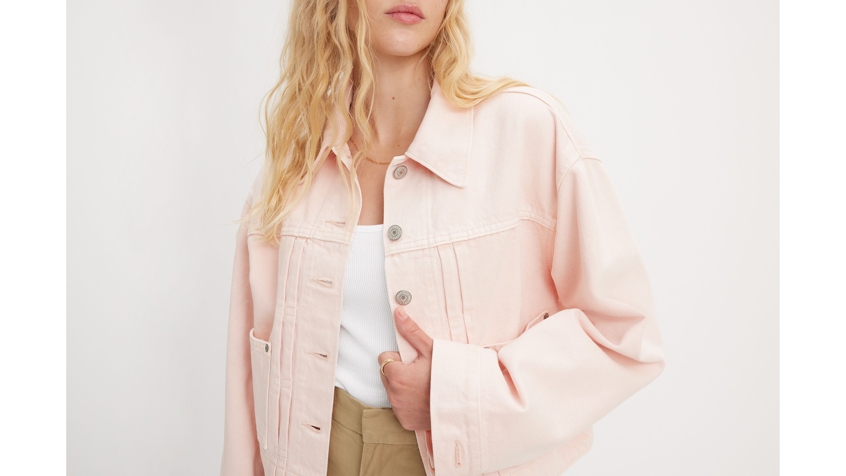 Veste Trucker ’90 Tailored - Dusty Mauve Chalk - Rose