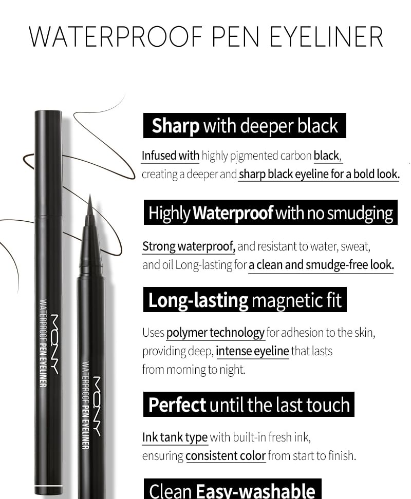 MACQUEEN - MQNY Waterproof Pen Eyeliner - 3 kleuren