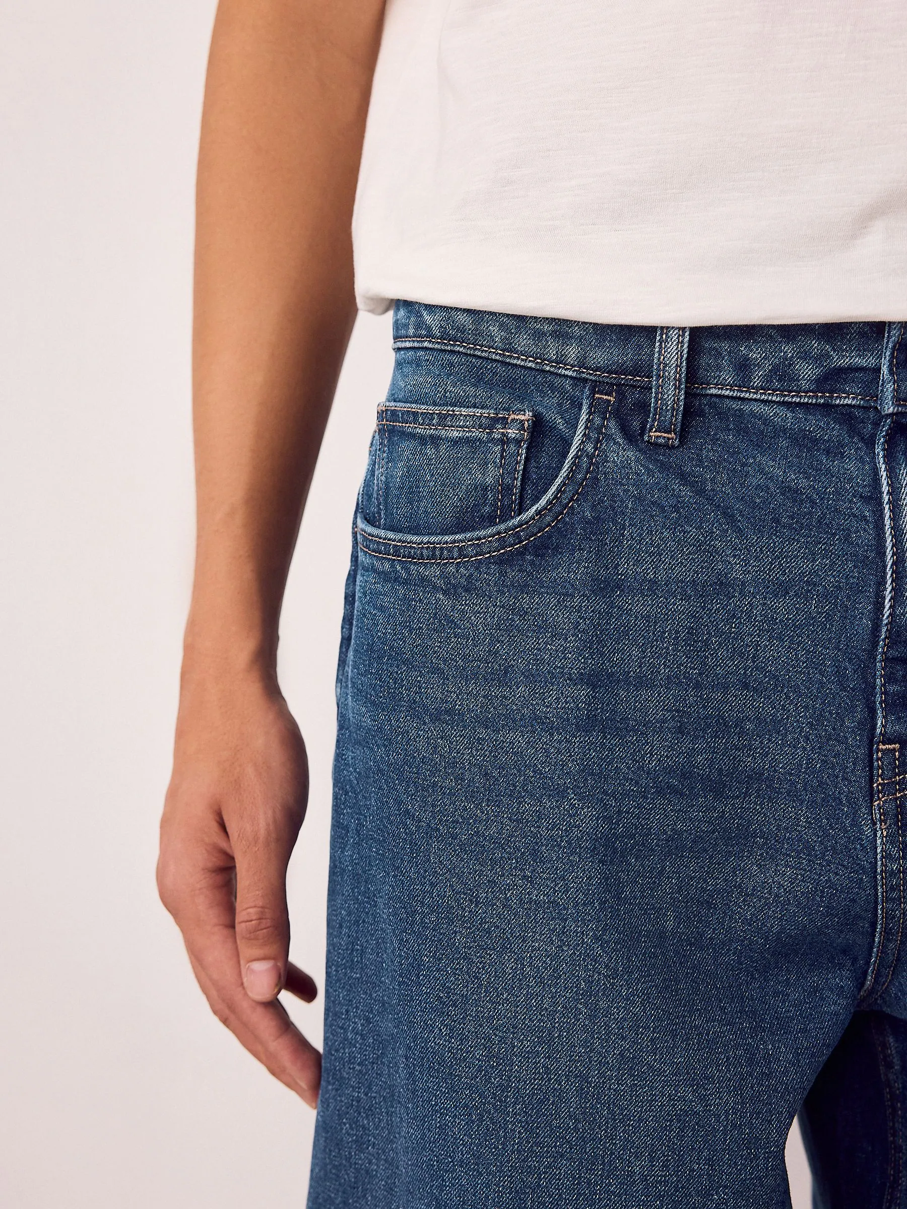 Blauw Klassiek Vintage - Barrel Fit - Vintage wash denim jeans