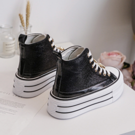 I want it all sneakers - zwart