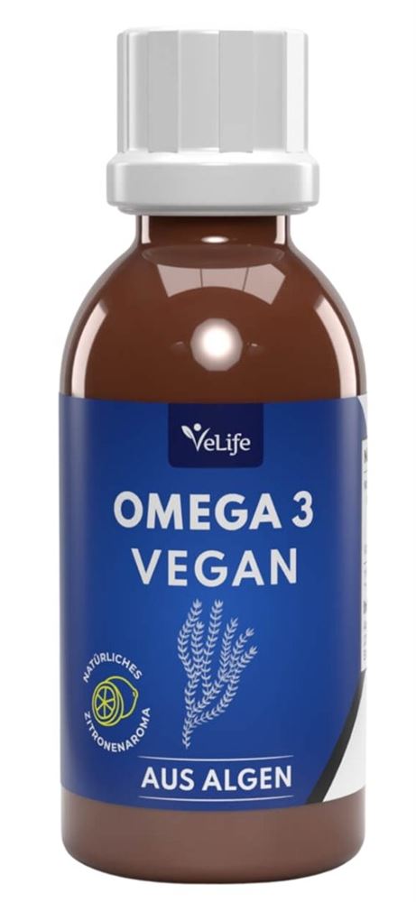VELIFE Omega 3 Algenöl<br>100 ml, Flasche, flüssig