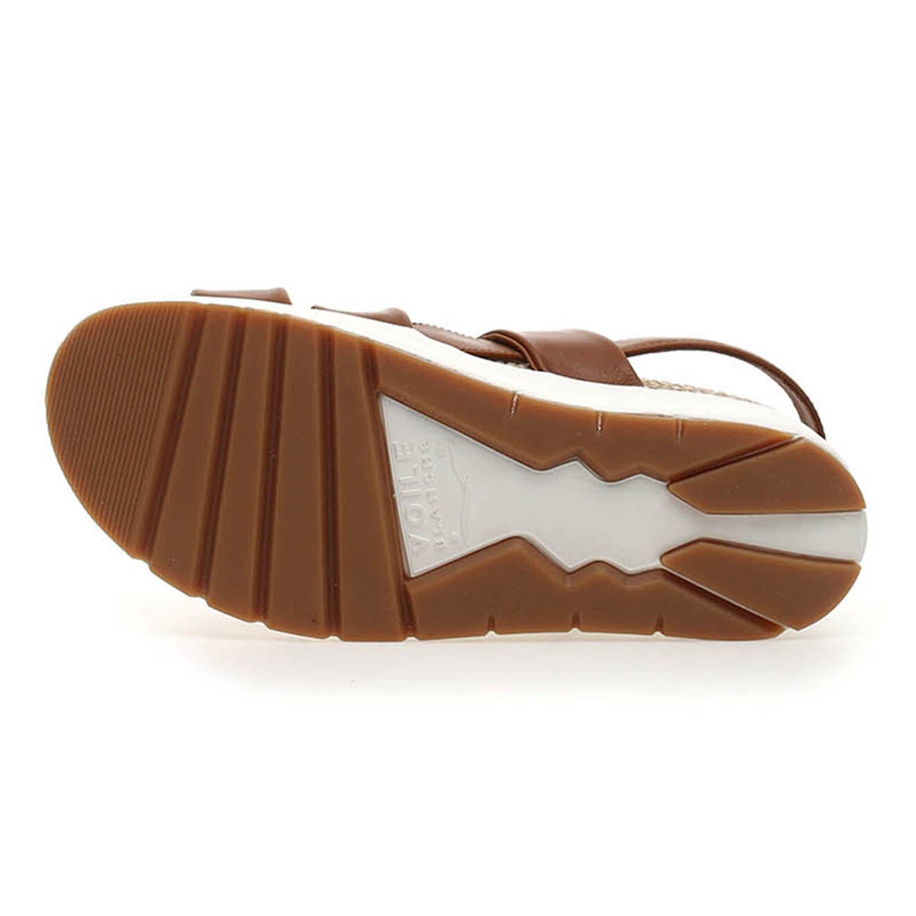 Voile Blanche Sandales en Cuir Soni cognac - Talon 5,5 cm