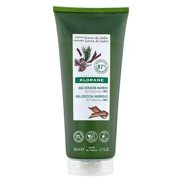 Klorane Manteiga de Cupuaçu Gel de Banho Nutritivo Casca de Cedro 200ml