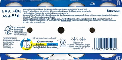 Actimel  3in1 Pfirsich & Maracuja