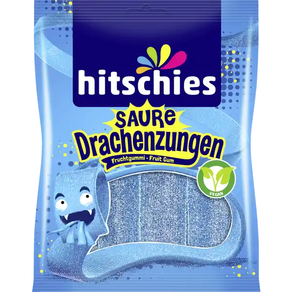 saure Drachenzungen blau Fruchtgummi