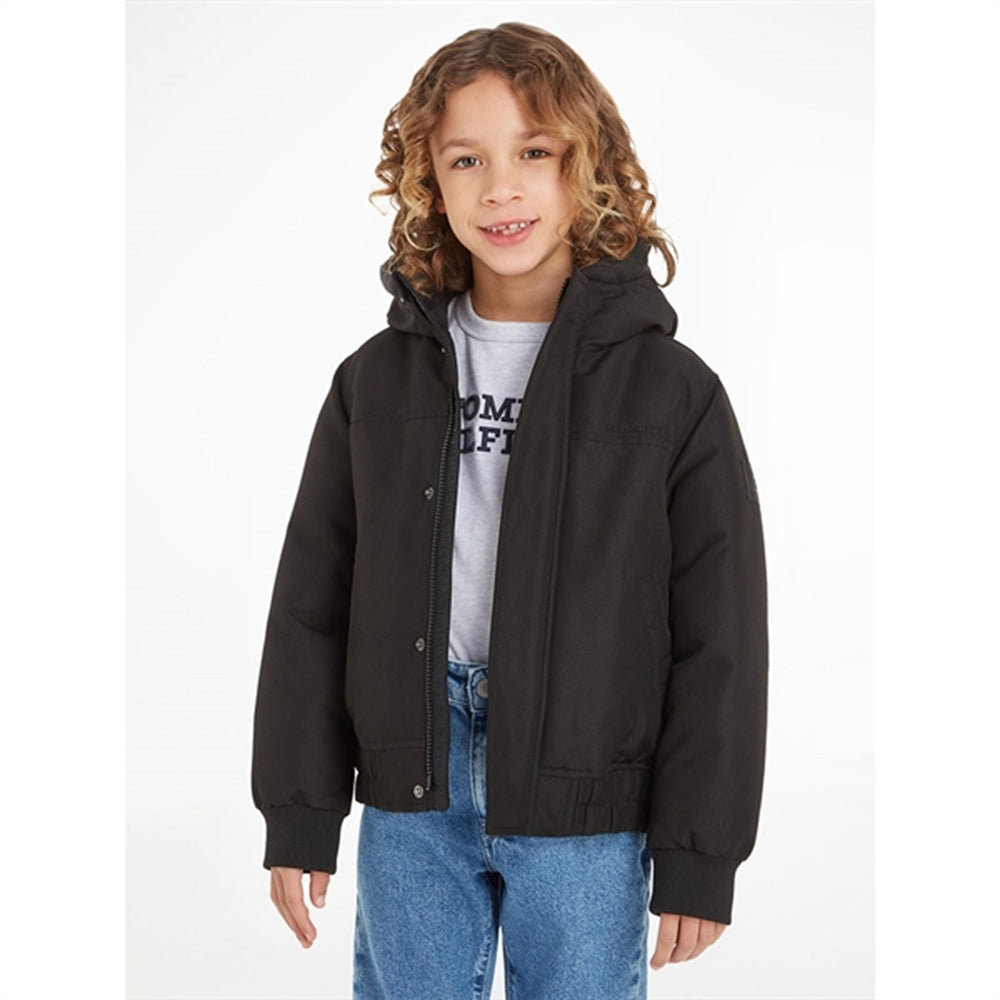 Tech Jakke Black - Tommy Hilfiger → Luksusbaby.dk