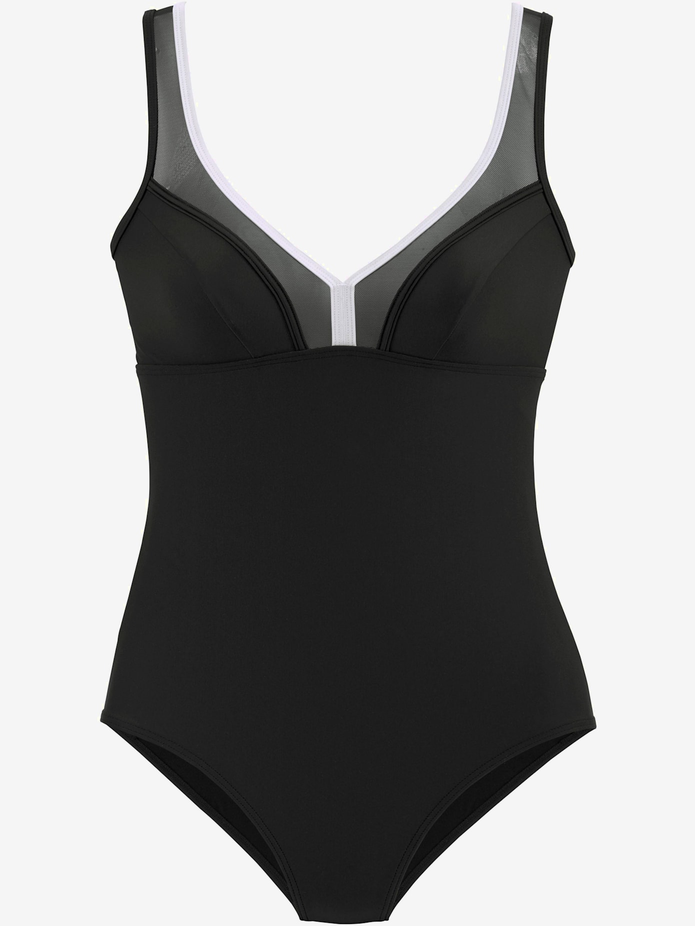 Maillot de bain empiècement maille sur les bonnets