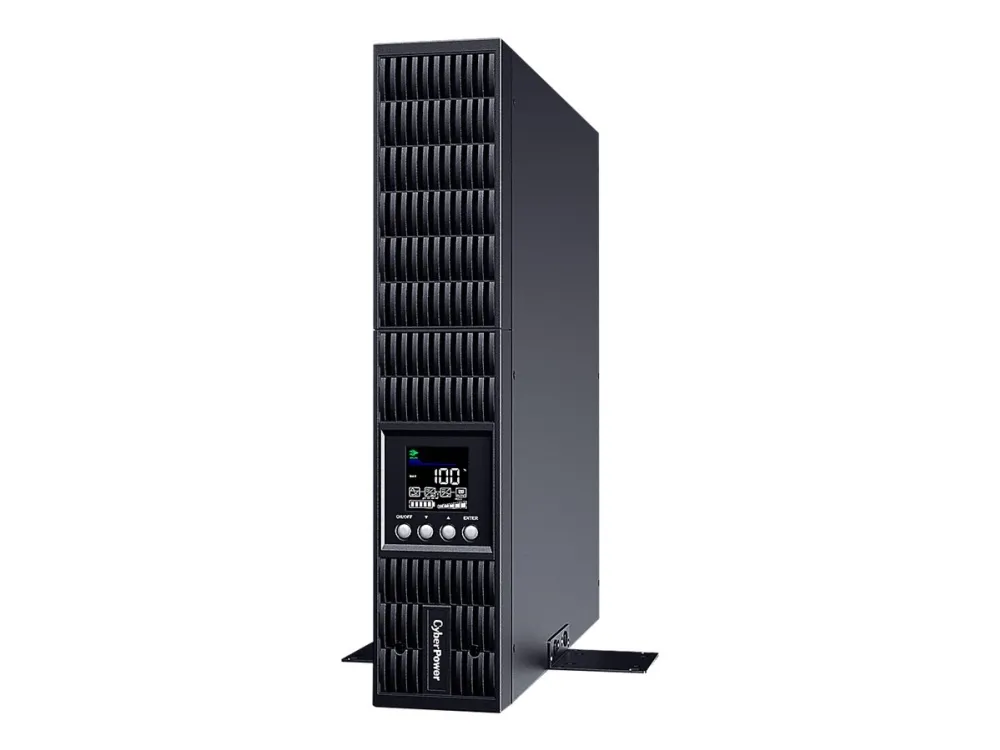 CyberPower Smart App Online S OLS1500ERT2UA - UPS (stativ-monterbar / ekstern) - AC 230 V - 1350 Watt - 1500 VA - 1-faset - 7 At - RS-232, USB - output-stikforbindelser: 8 - 2U - sort
