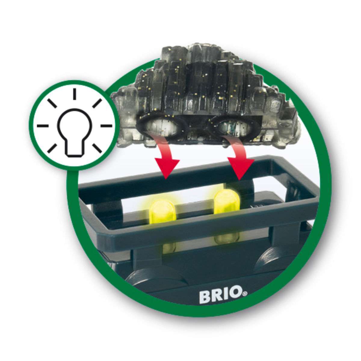 BRIO Spiel Goldwaggon mit Licht
