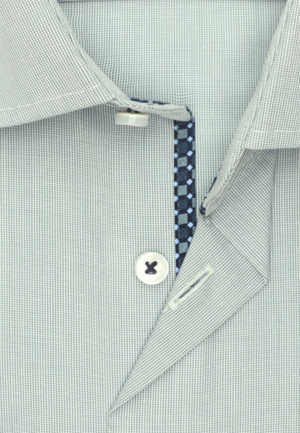 Seidensticker Business Shirt Regular Long sleeve Kent-Collar Structure Green
