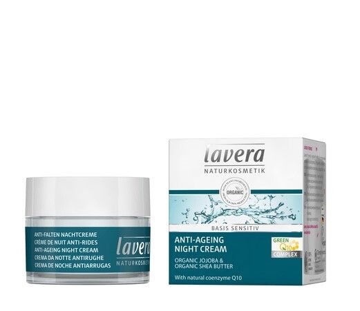 Lavera Basis Sensitiv Anti-Age Night Cream Q10 - 50 ml