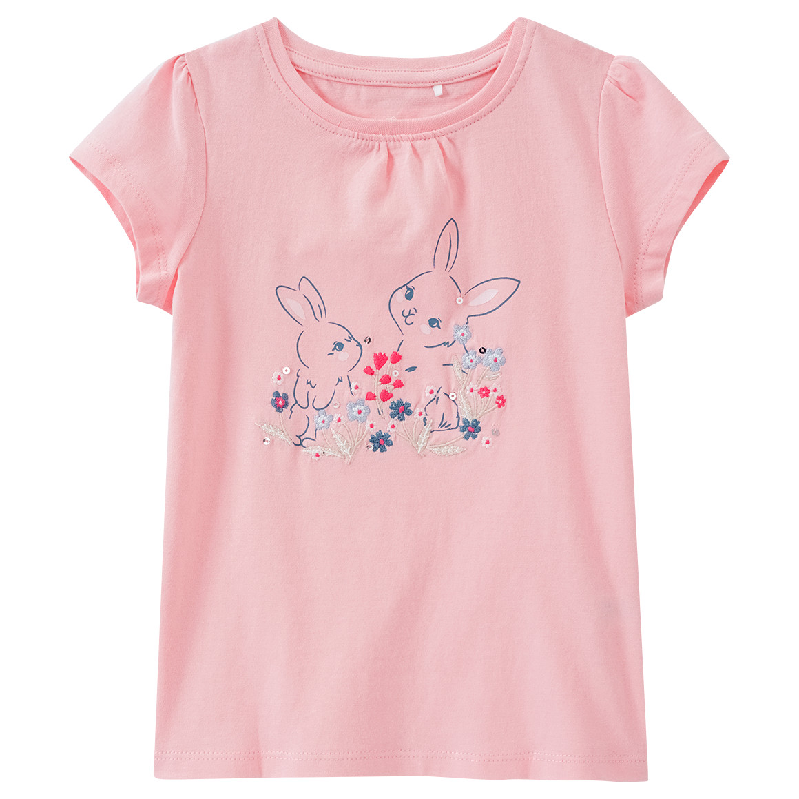 Topolino Mädchen T-Shirt mit Stickerei rosa