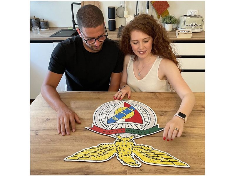 Iconic Puzzle SL Benfica – Logo Offizielles Holzpuzzle, Grösse M