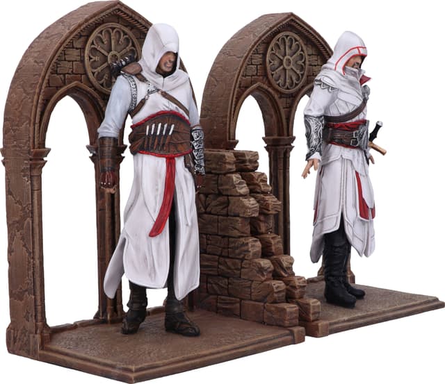 Nemesis Now Assassin's Creed bogstøtter (Altair og Ezio)