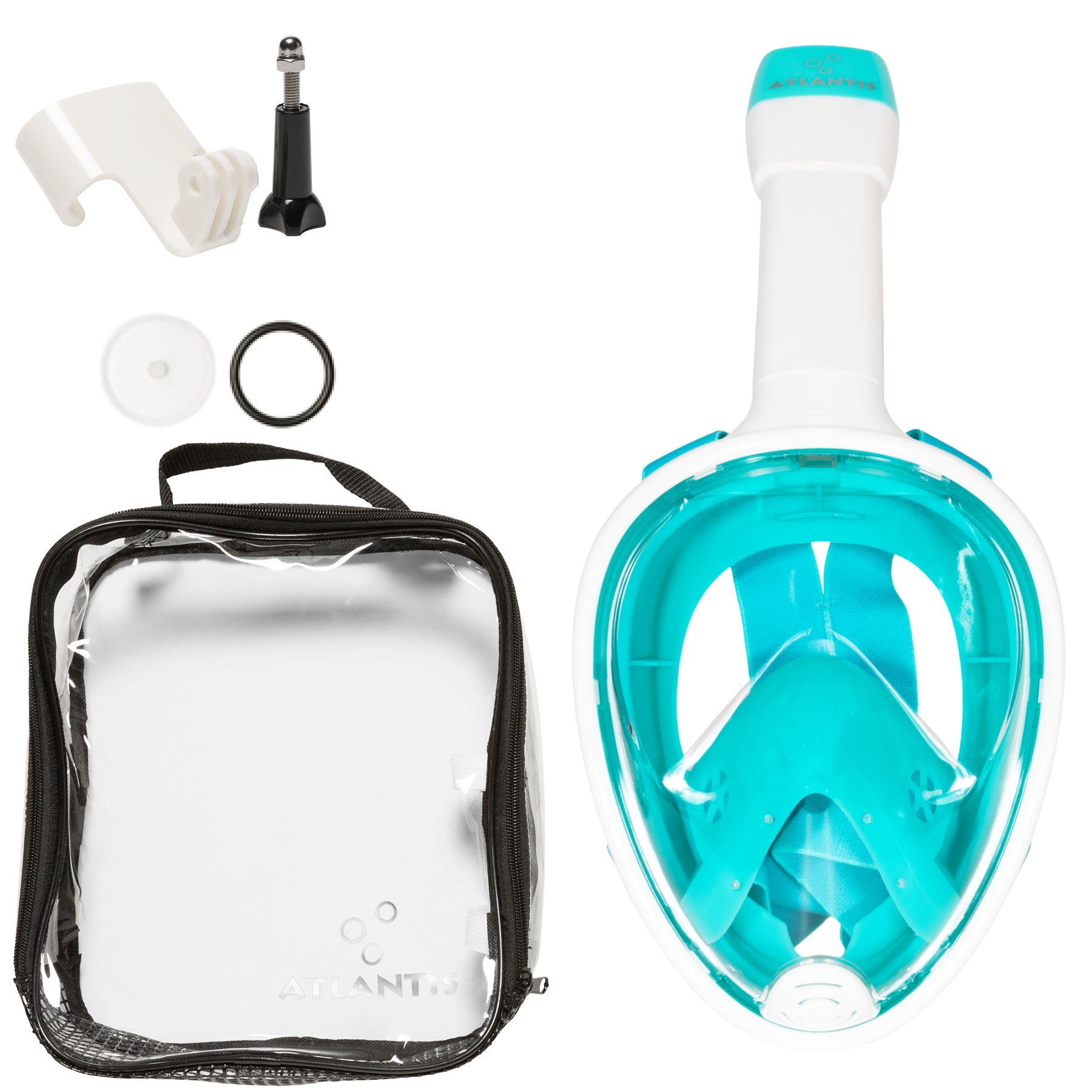 Atlantis Full Face Mask L/XL Senior Snorkelmasker - Turquoise