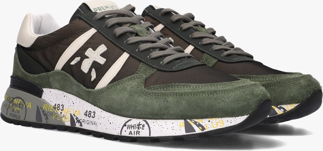 PREMIATA groene premiata lage sneakers landeck
