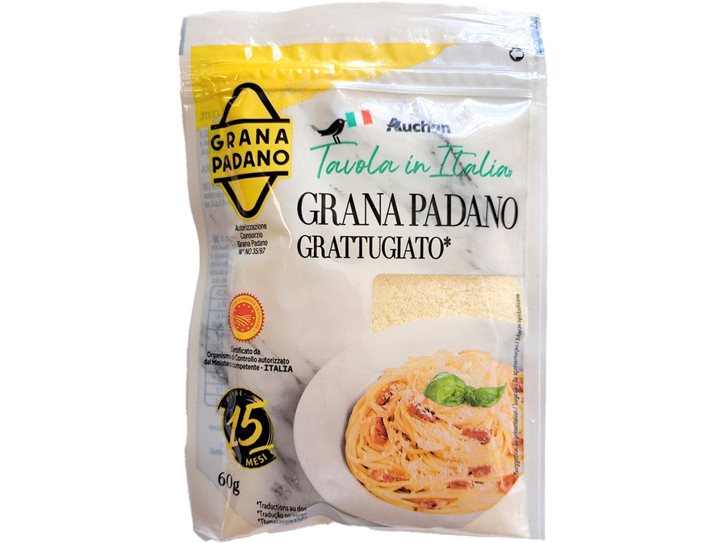 QUEIJO GRANA PADANO AUCHAN DOP RALADO 60G