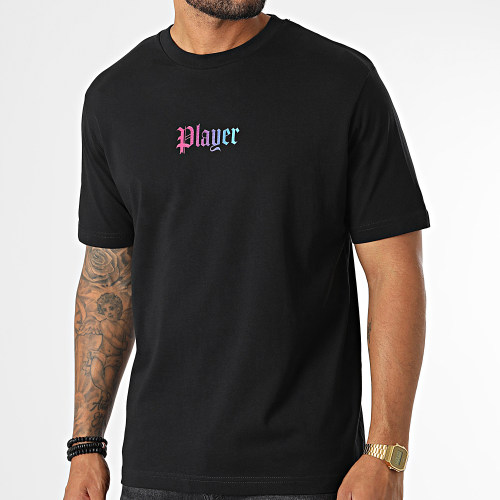 Tee Shirt Oversize Large Player Gradient Noir