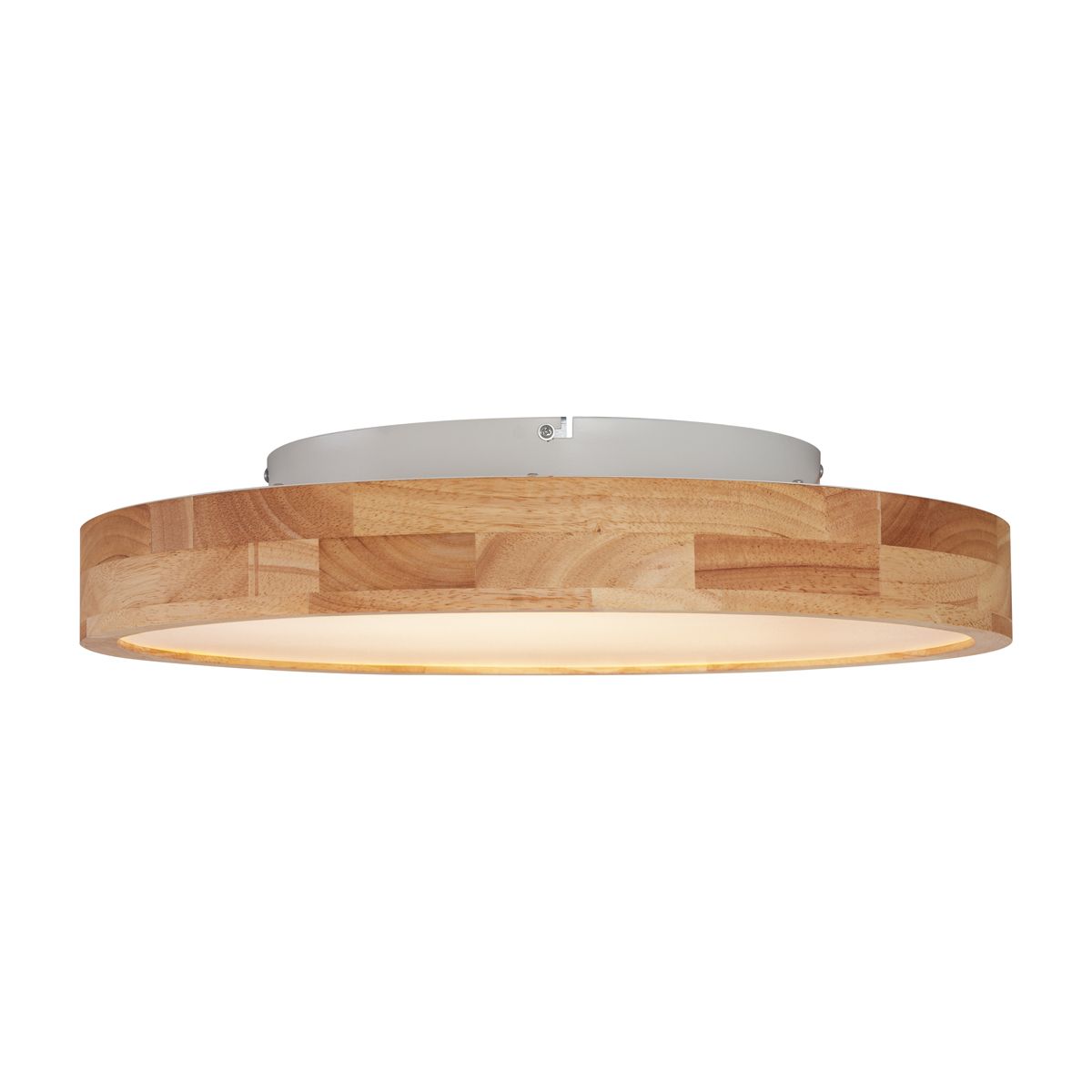 Scandinavische plafondlamp hout 50cm incl. LED dimbaar - Pecker